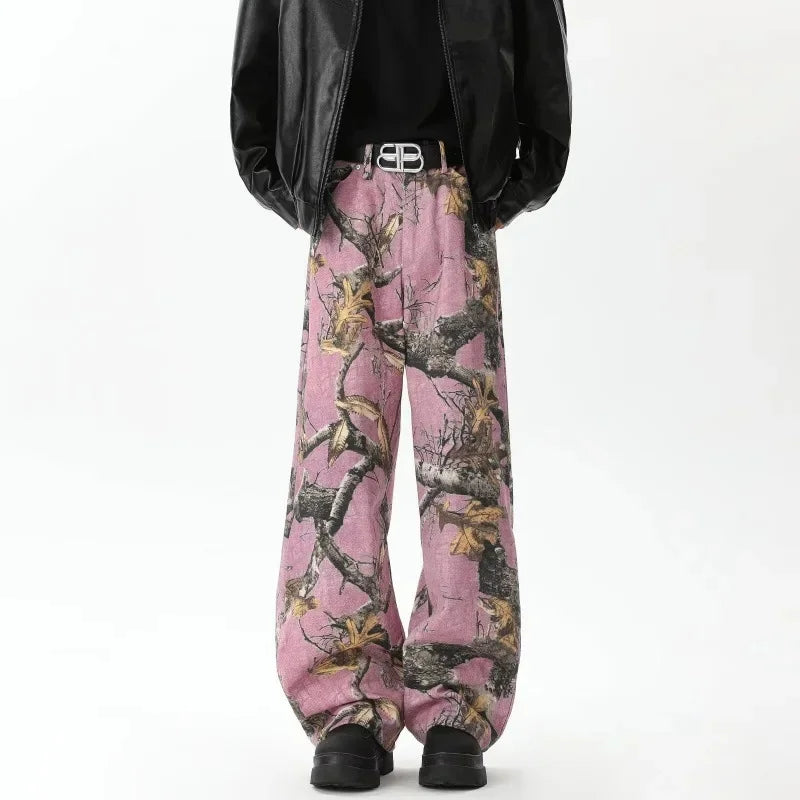 Retro Camo Pants – Loose Fit Hip Hop Style