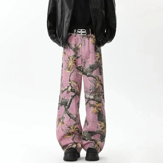 Retro Camo Pants – Loose Fit Hip Hop Style