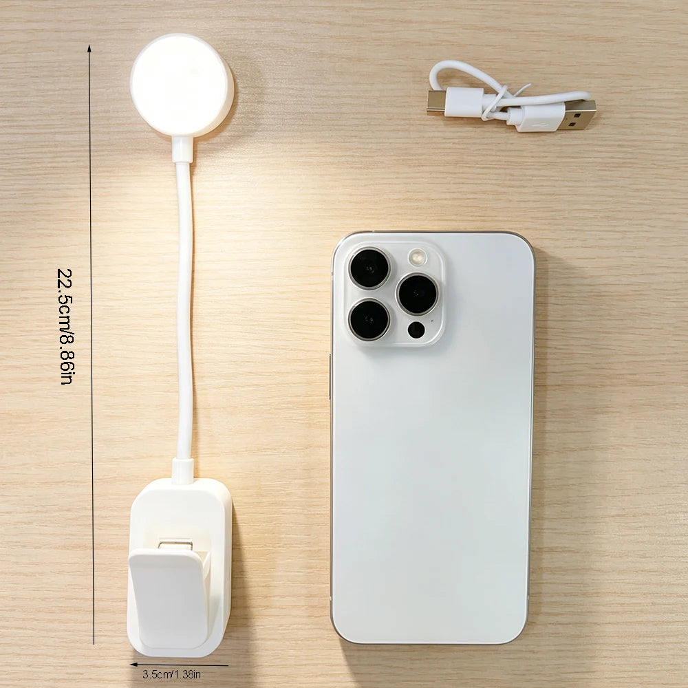 Aura Clip-On Reading Light — 3 Colour Modes, USB Rechargeable