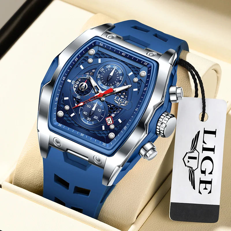 Luminous Chronograph Silicone Strap Wristwatch