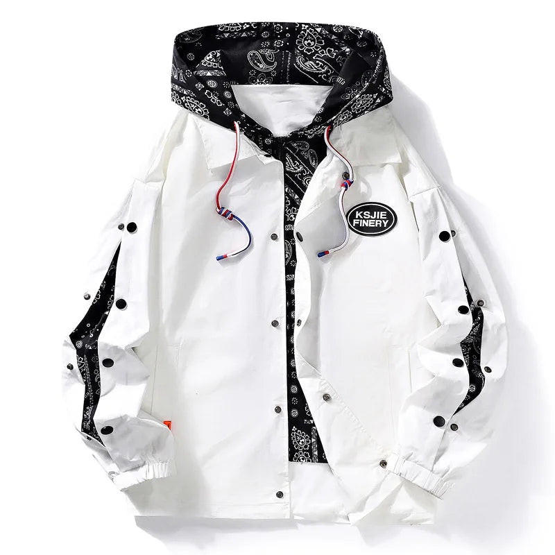 Waffle Pattern Baseball Jacket – Lightweight