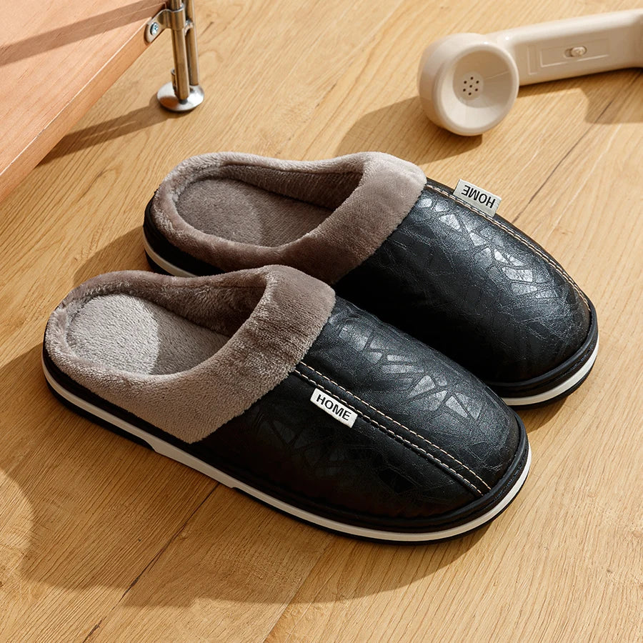 Fur-Lined Slippers