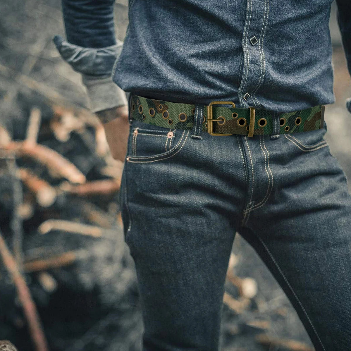 Canvas Needle-Buckle Belt