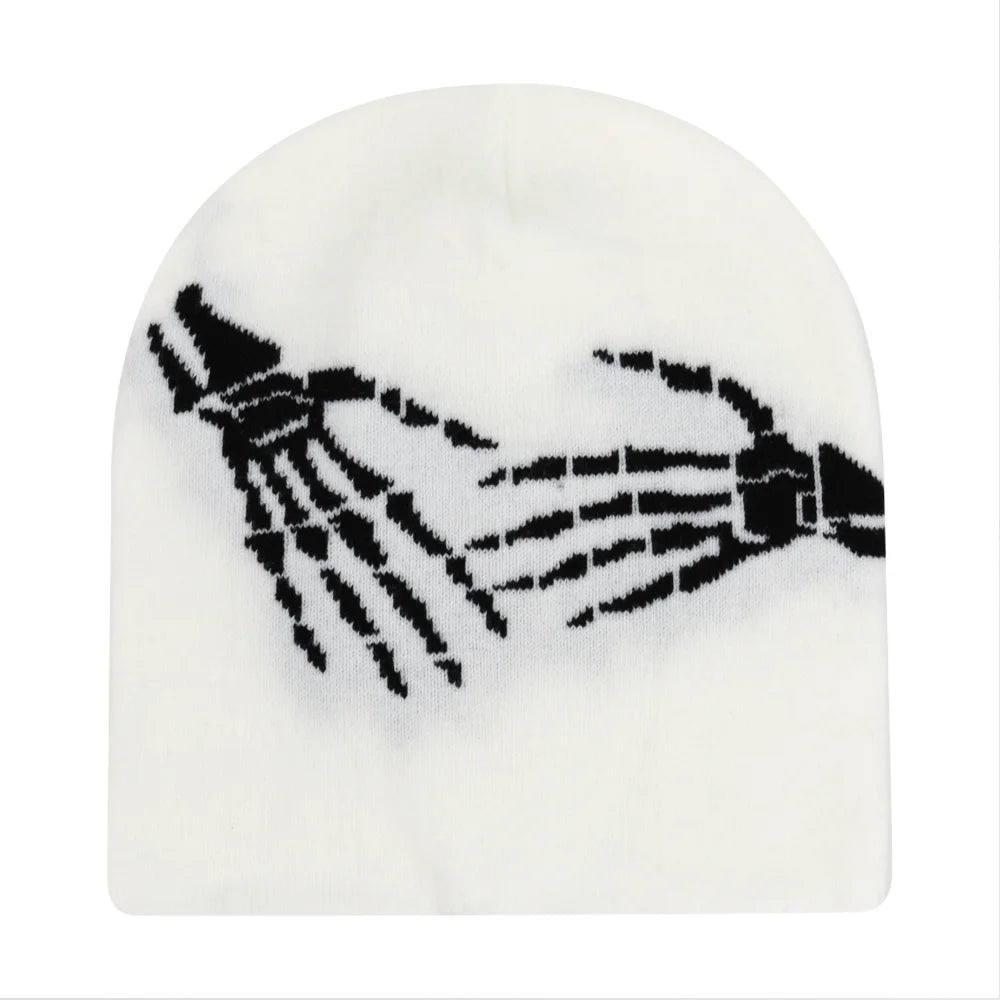 Y2K Skull Knit Beanie