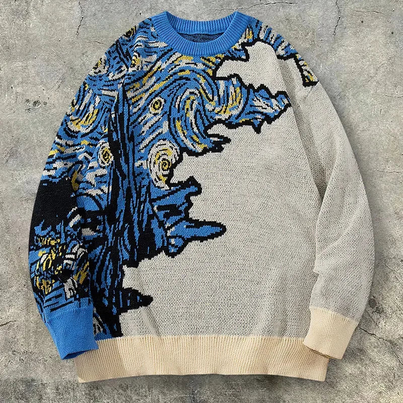 Color Block Streetwear Sweater