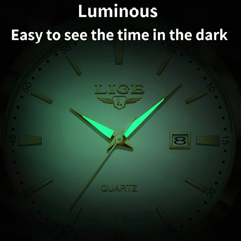 Brown Leather Chronograph Watch