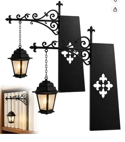 Library Lantern — Mini Bookshelf Lamp