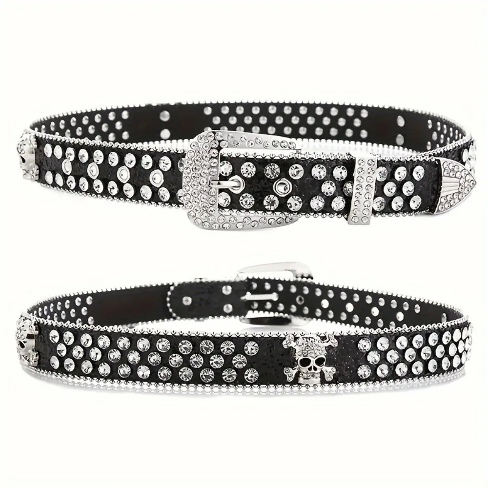 Rhinestone Western Y2K Belt