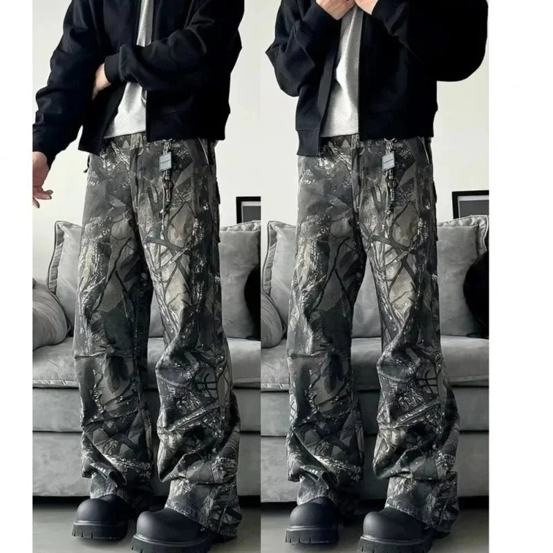 Retro Camo Pants – Loose Fit Hip Hop Style