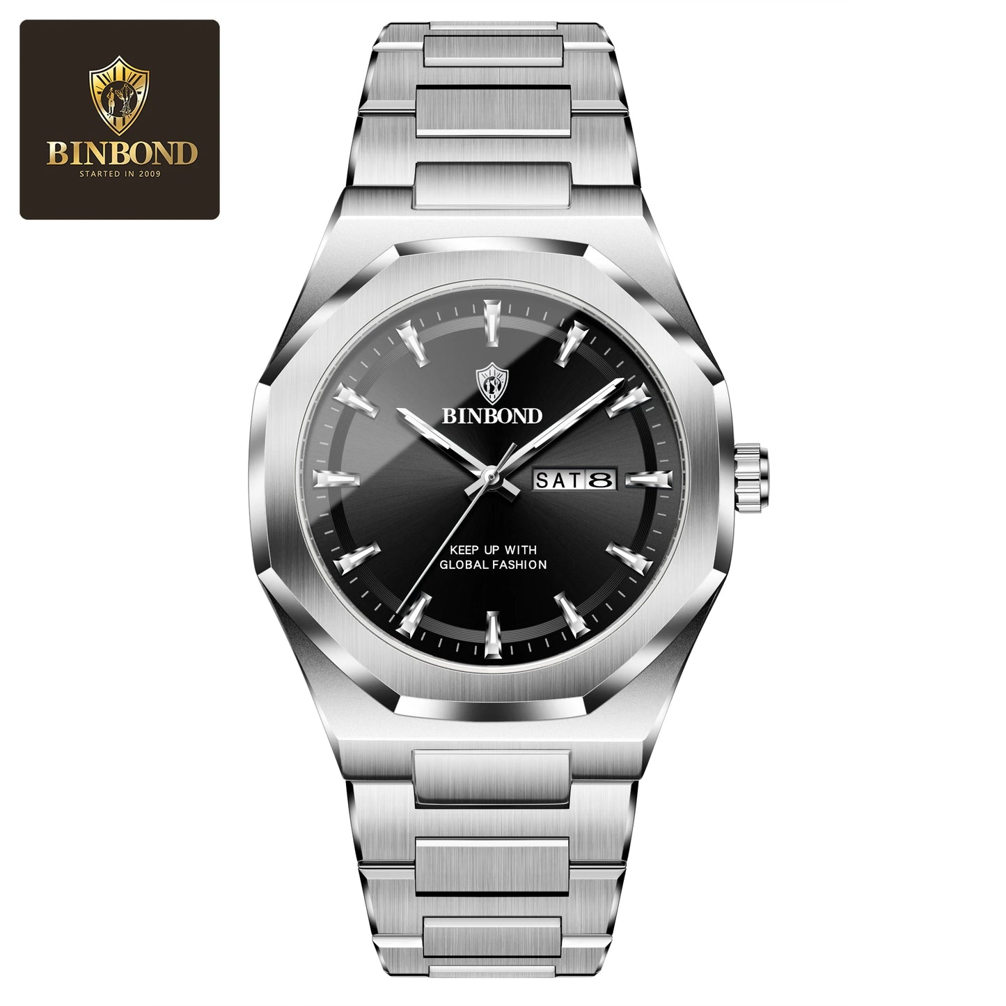 860 Luxury Stainless Steel Quartz Watch