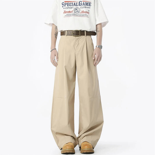 American Retro High-Waist Trousers
