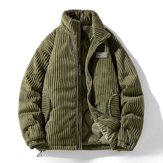 Corduroy Padded Jacket – Retro American