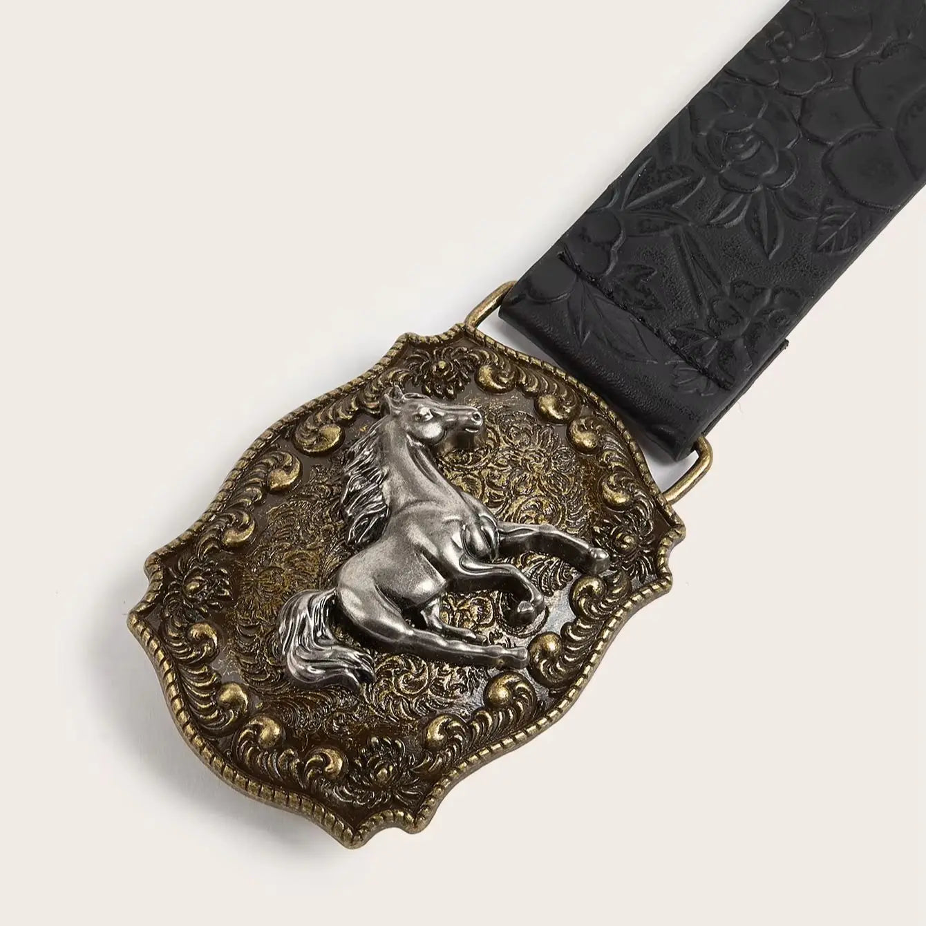 Horse Head Buckle Belt