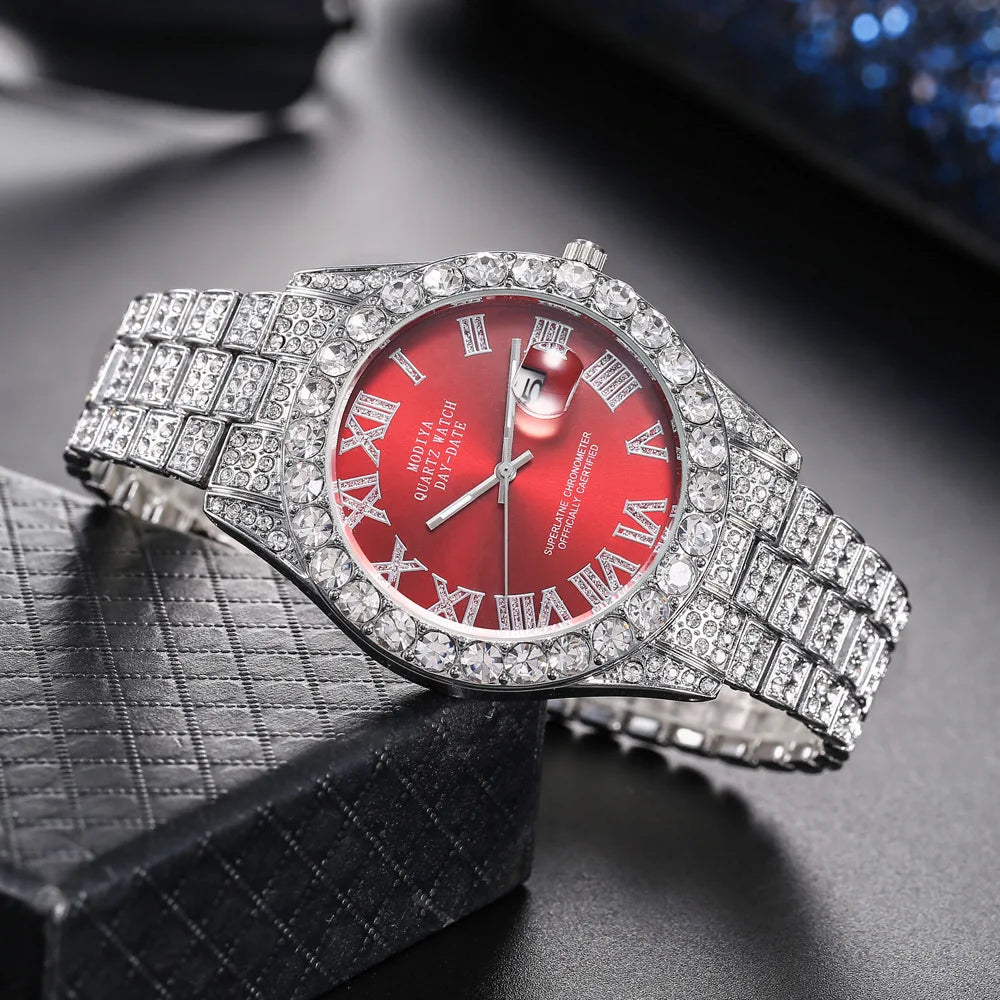 Hip Hop Iced Out Rhinestone Watch