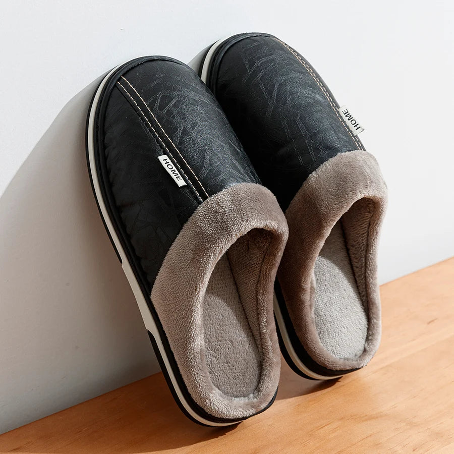 Fur-Lined Slippers