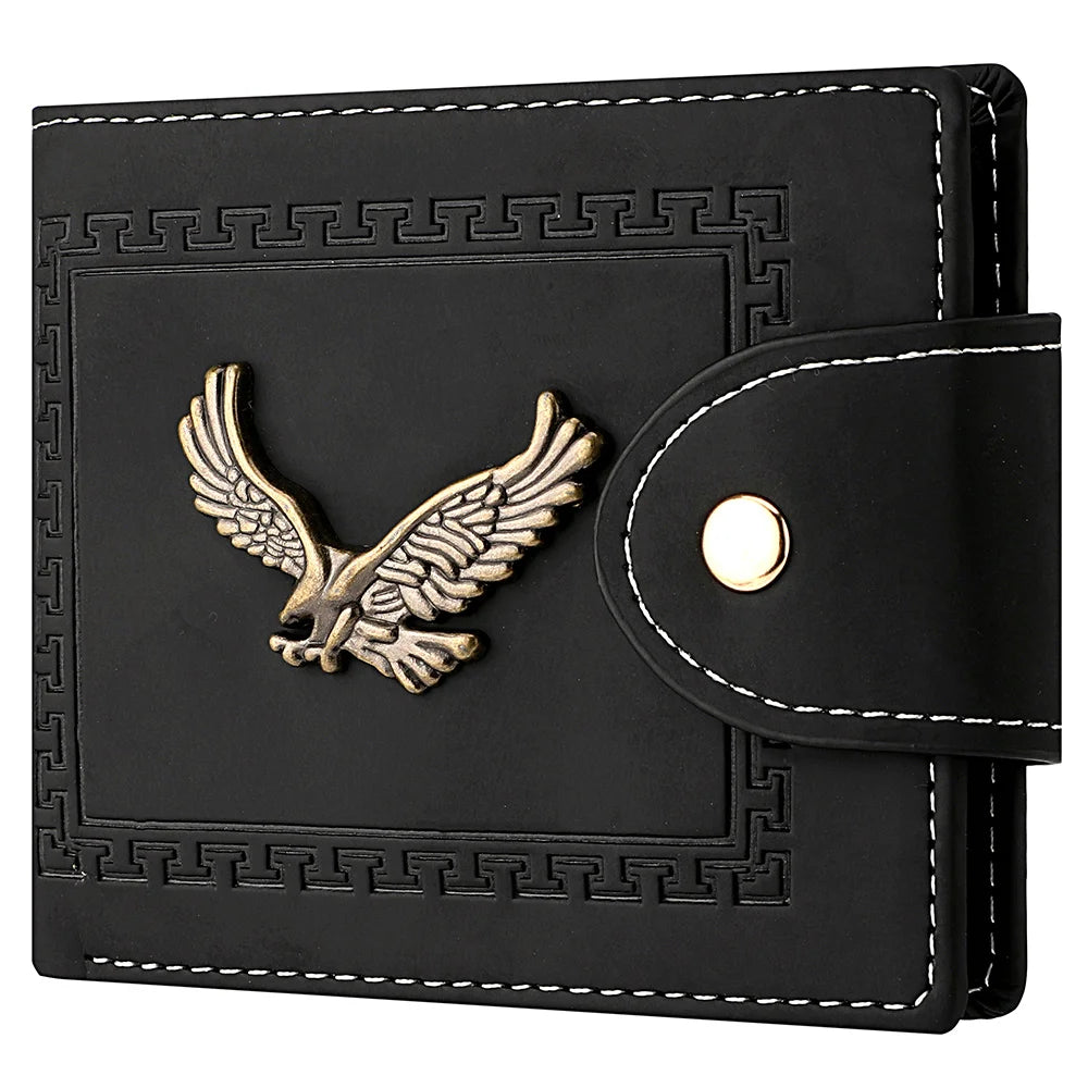 Men’s PU Leather Wallet – Slim Folding Card Holder