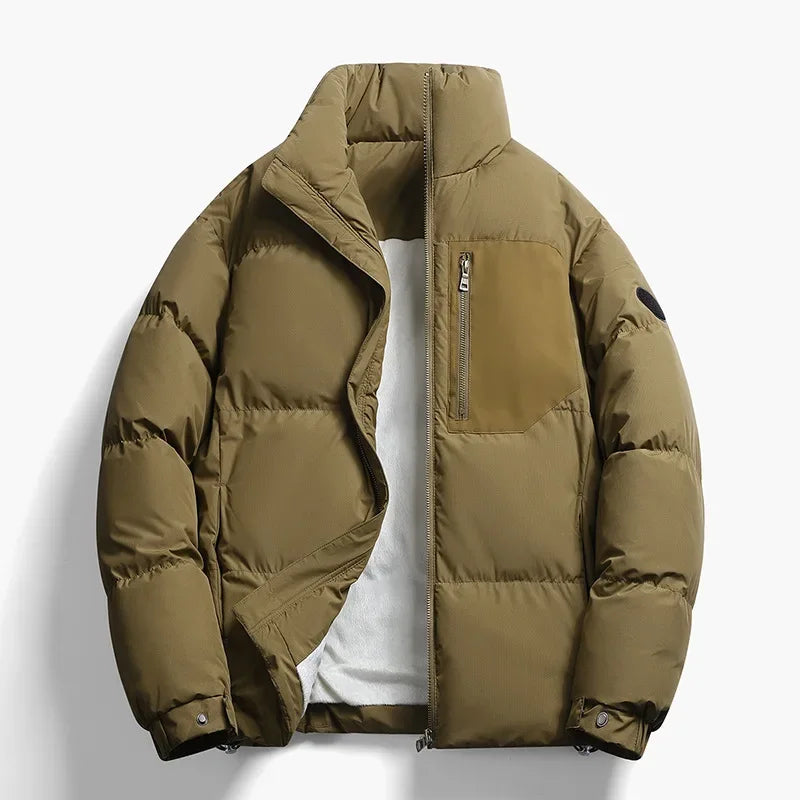Fleece-Lined Cotton Jacket – Warm