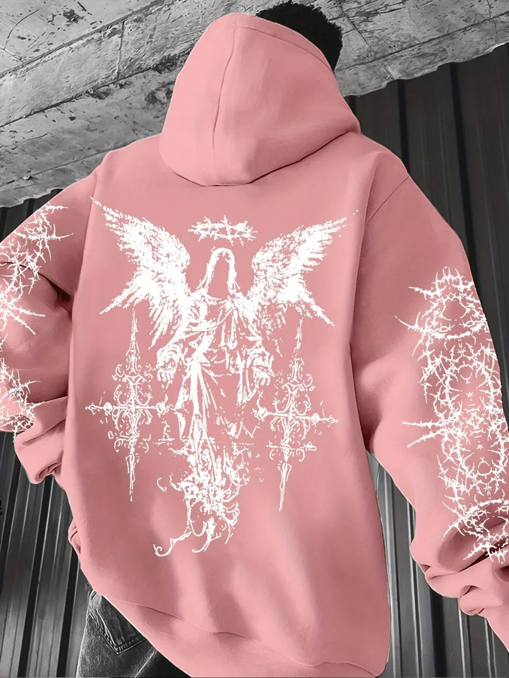 Gothic Angel Hoodie – Soft Streetwear Winter Style