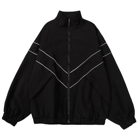 Hip Hop Streetwear Zipper Up Jacket