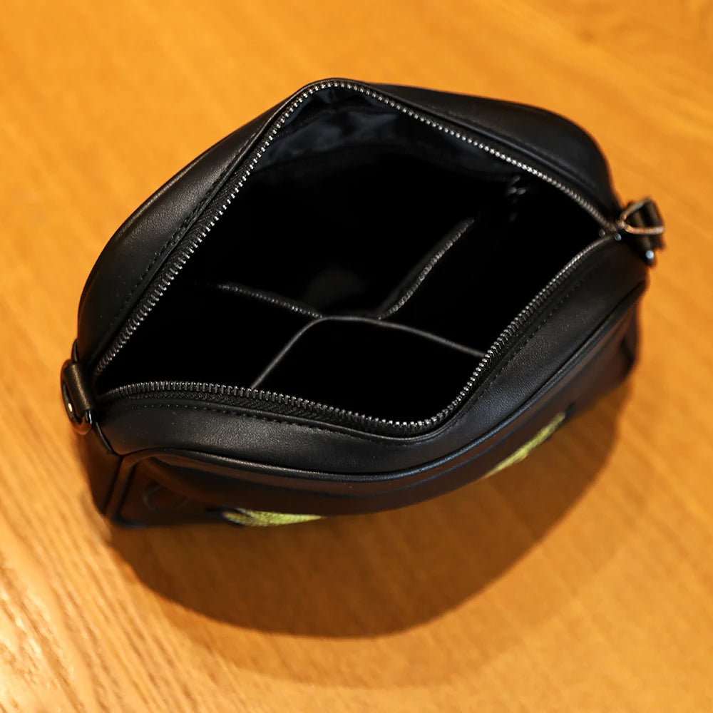 Bee Embroidery Crossbody Bag