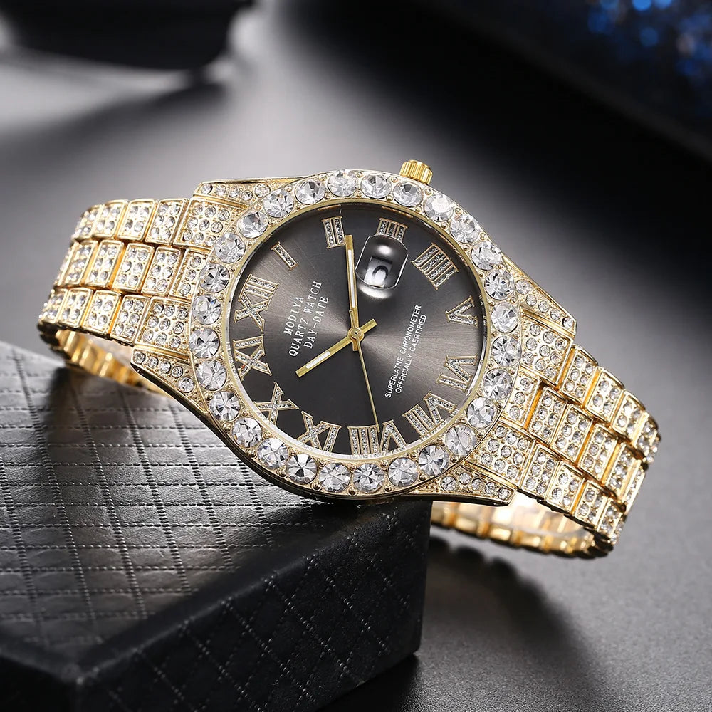 Hip Hop Iced Out Rhinestone Watch