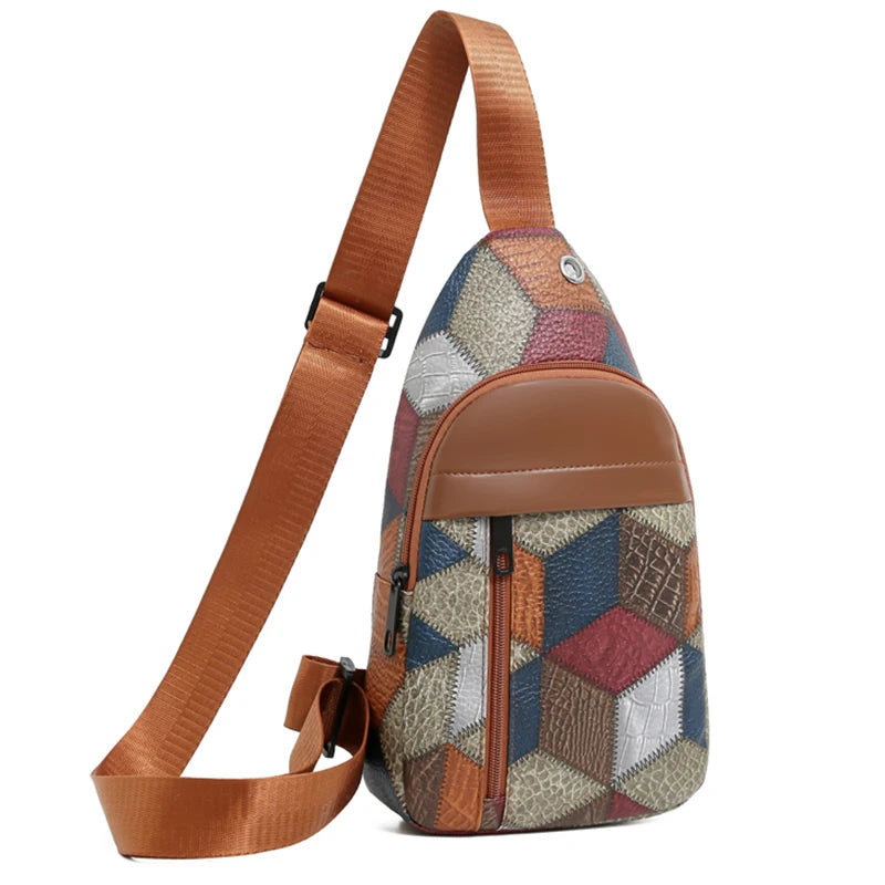Check Crossbody Tote