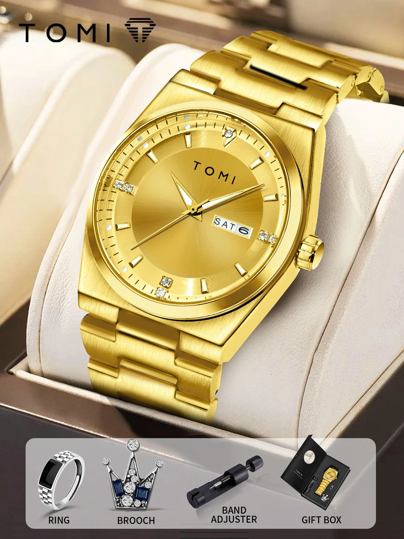 TOMI Business Quartz Watch