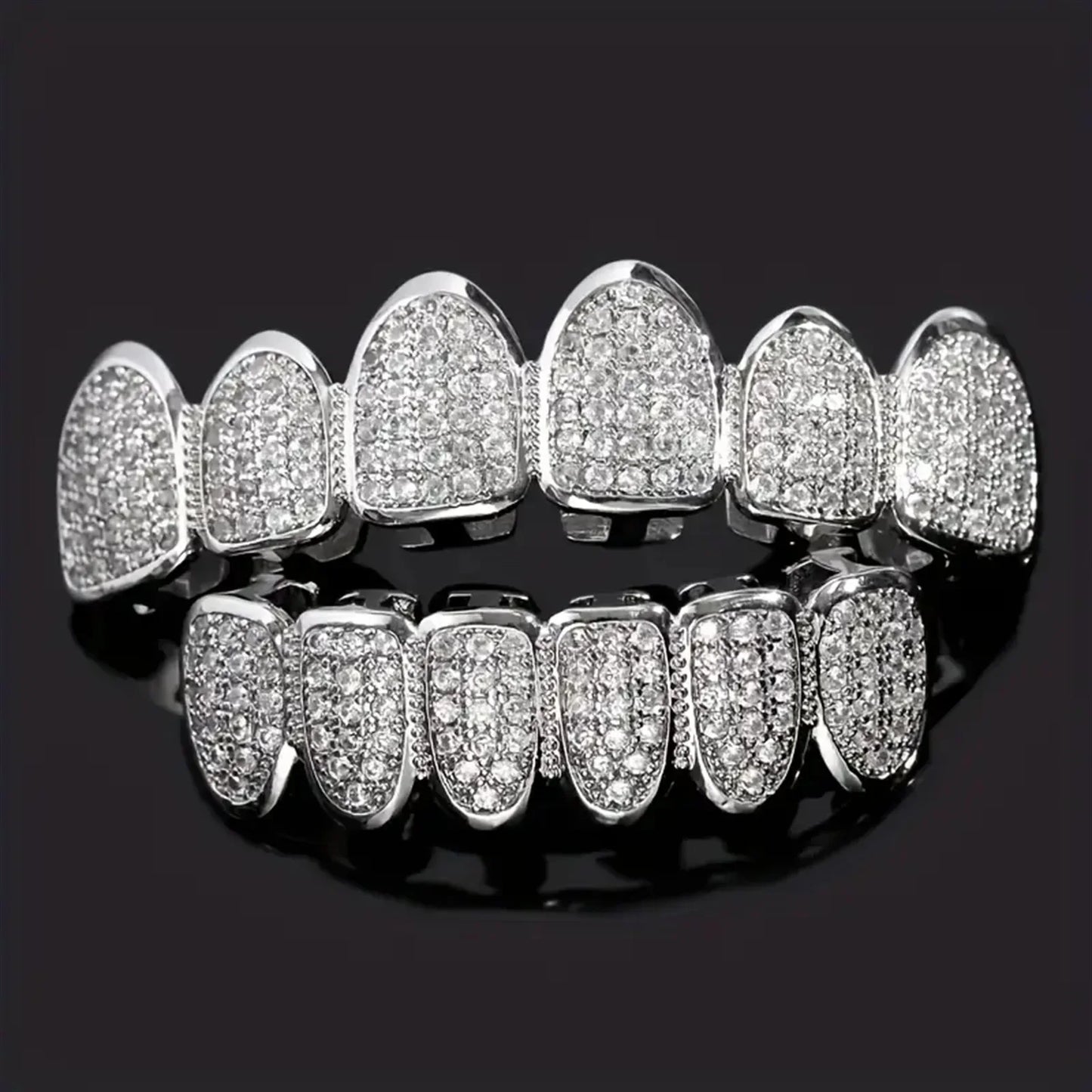 Hip Hop CZ Grillz Teeth Set