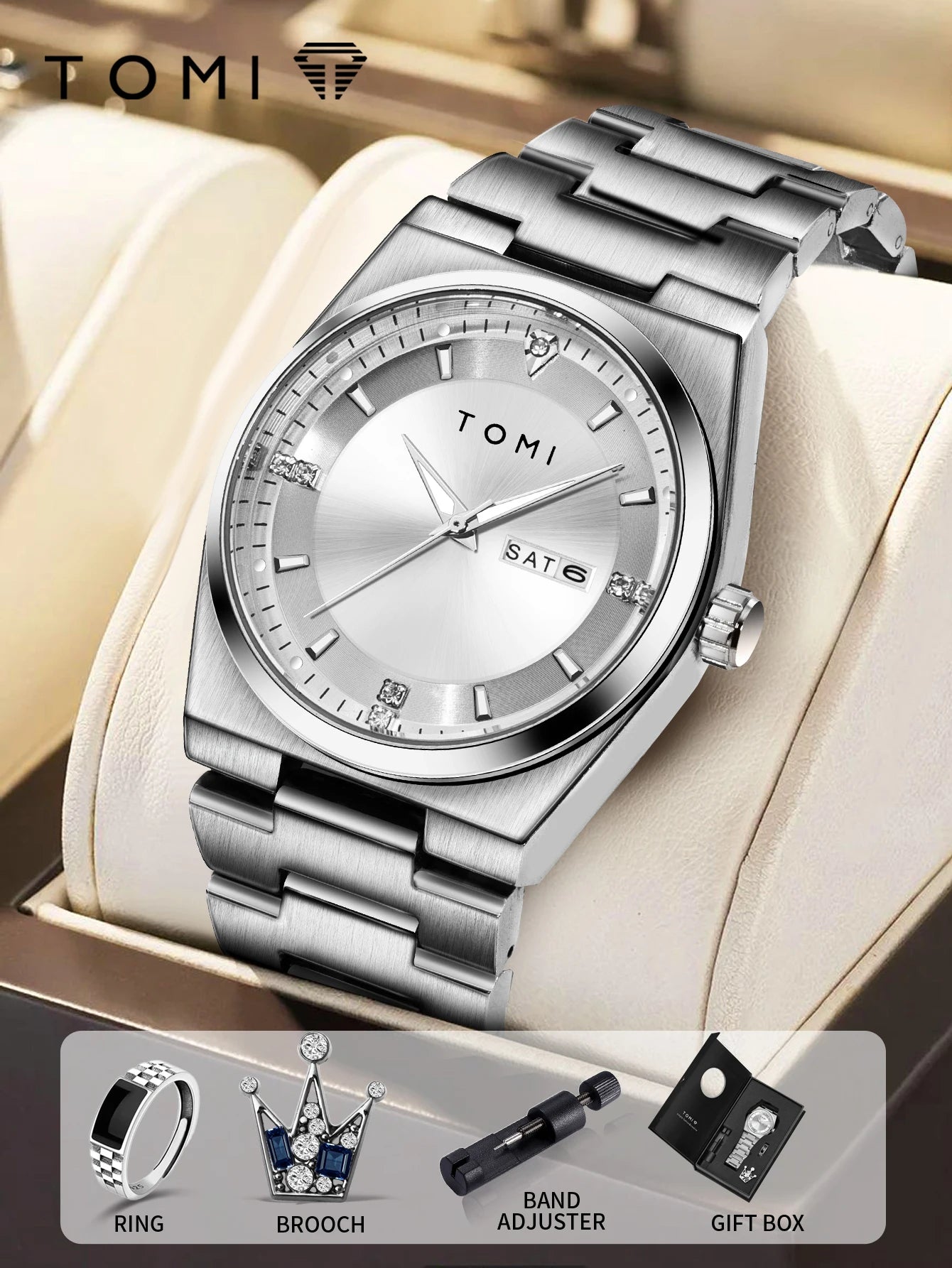 TOMI Business Quartz Watch