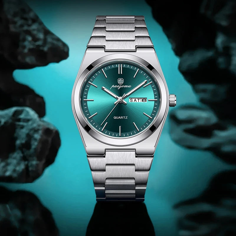Luxury Stainless Steel Quartz Watch