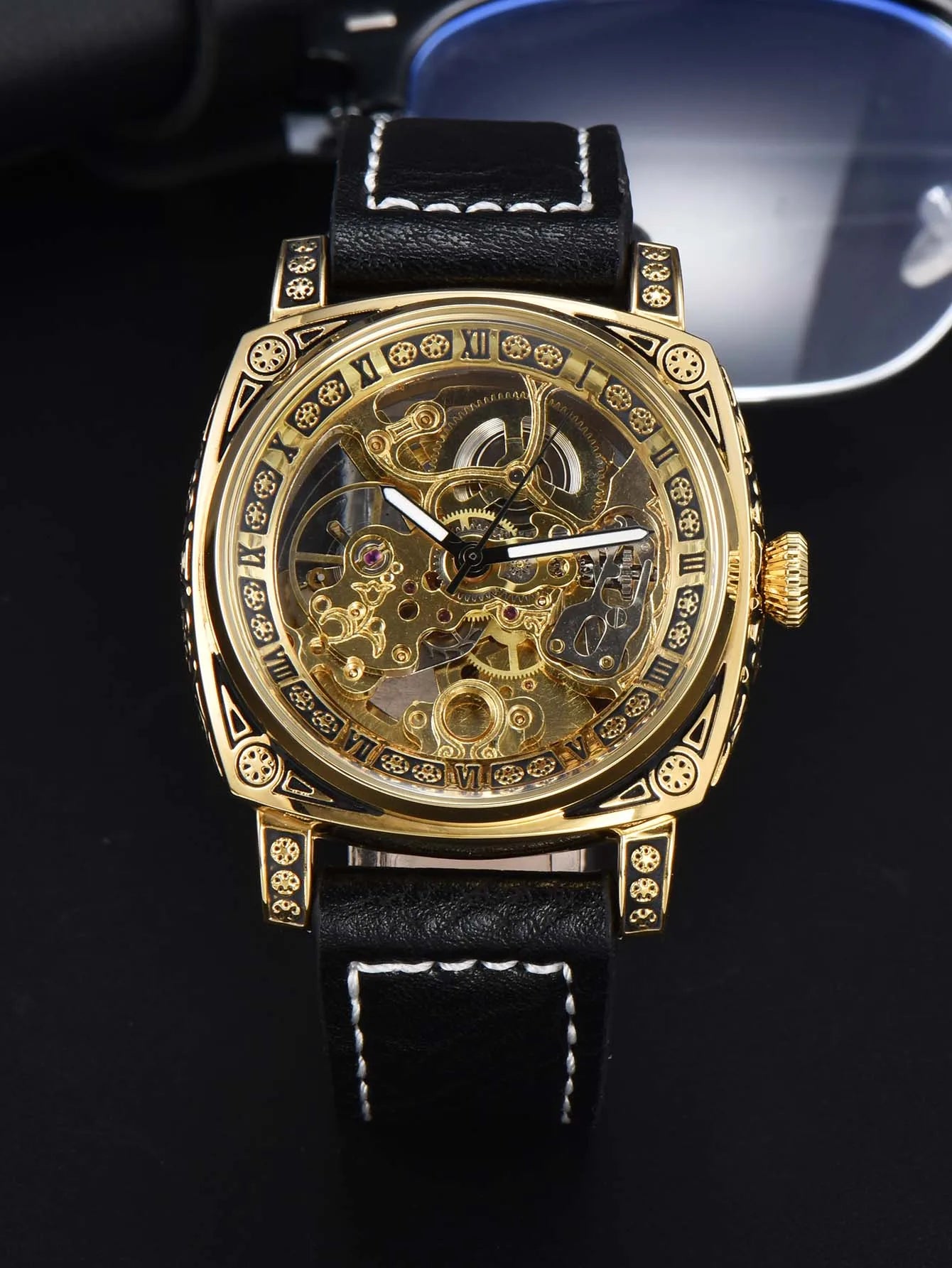 Retro Carved Automatic Watch
