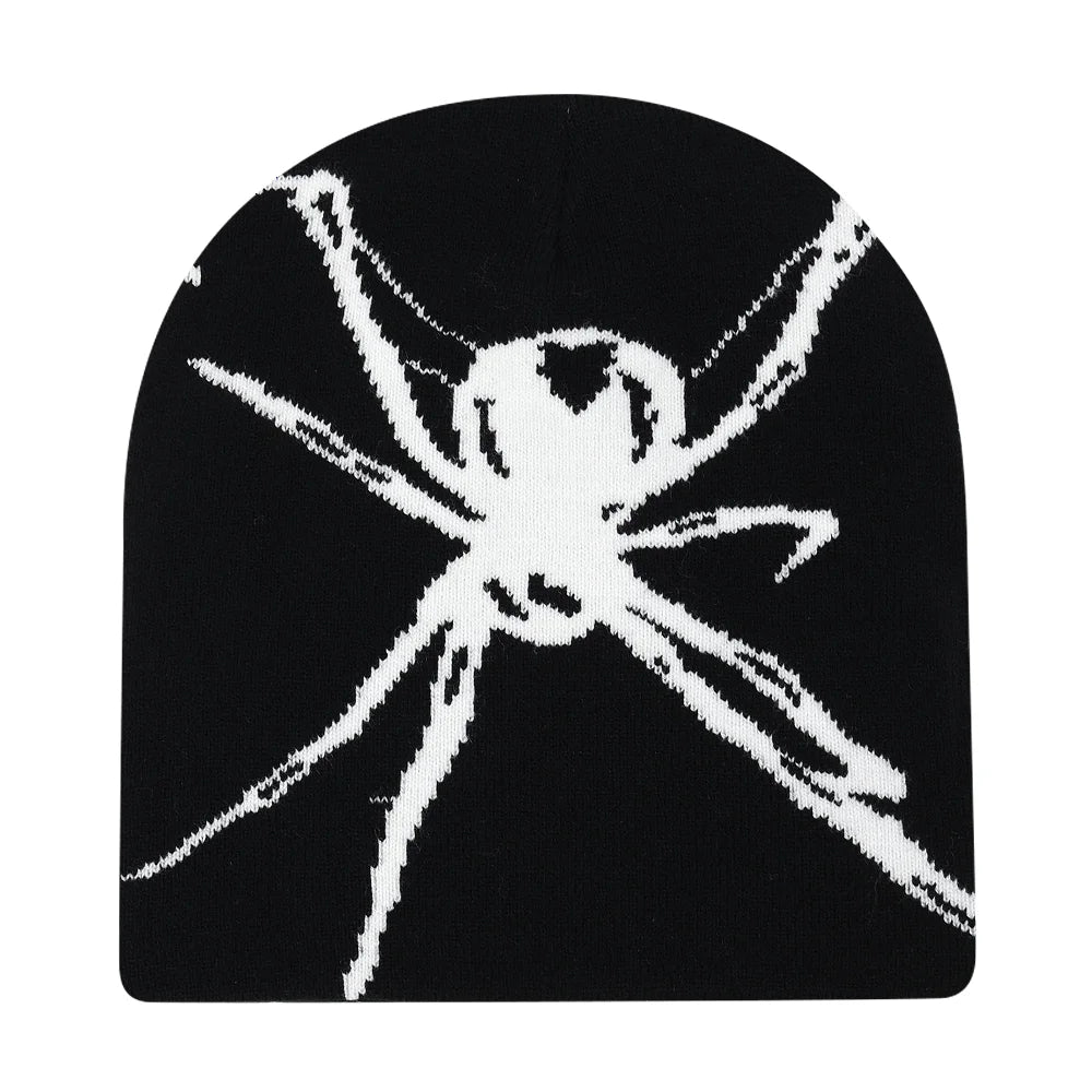 Y2K Skull Knit Beanie