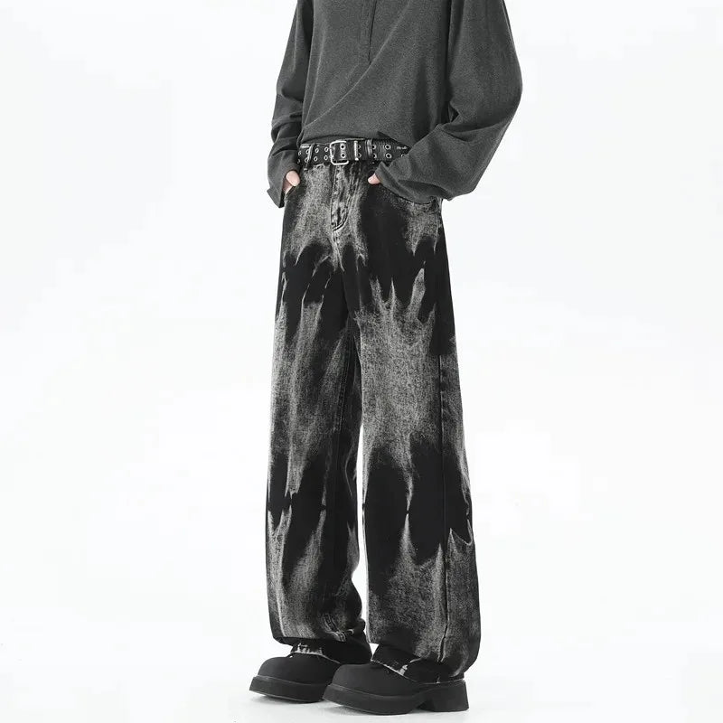 Curly Wash Straight-Leg Jeans