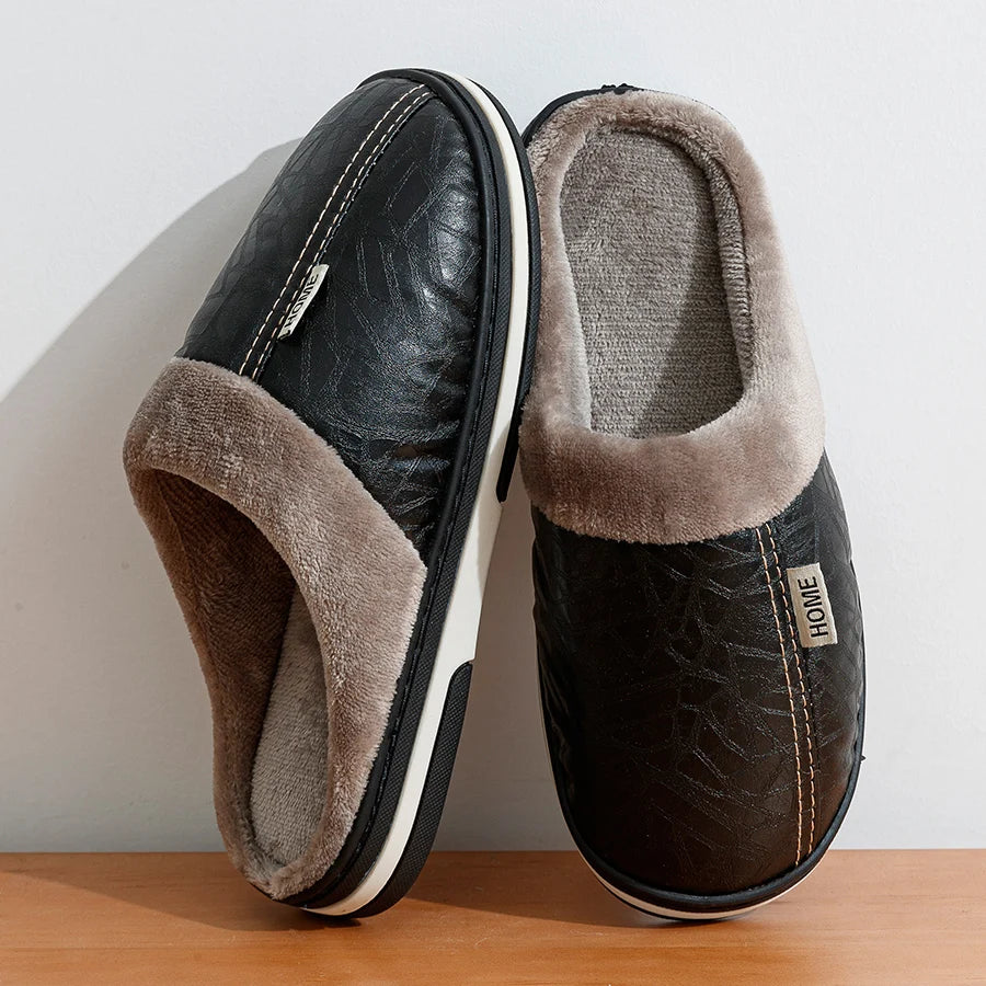 Fur-Lined Slippers