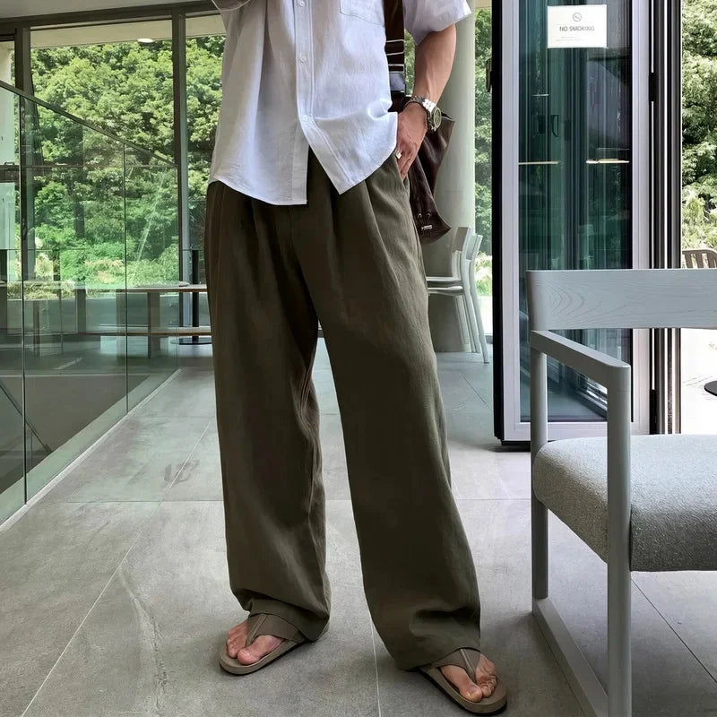 Korean Salt System Straight Pants