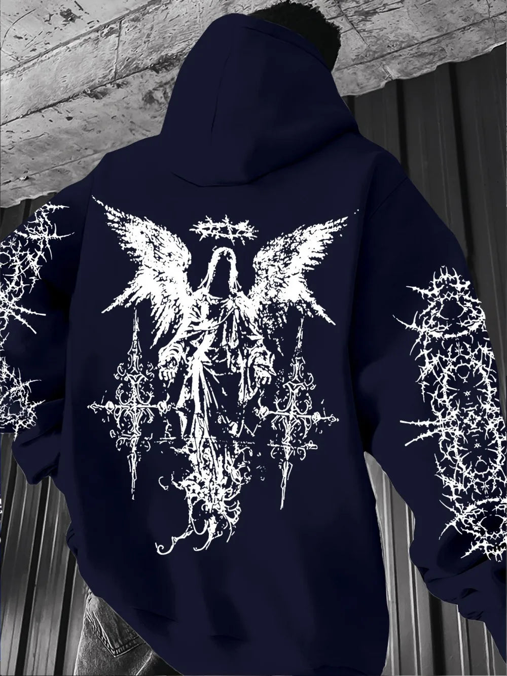 Gothic Angel Hoodie – Soft Streetwear Winter Style