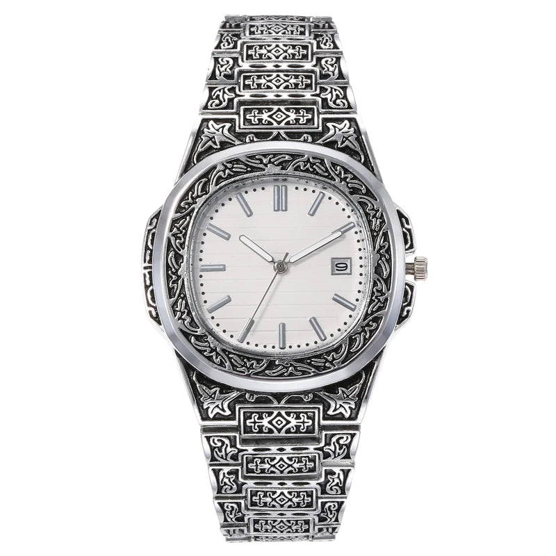 Vintage Carved Quartz Watch