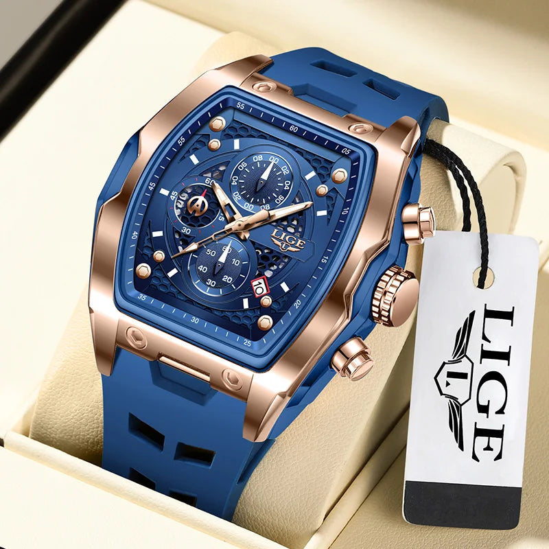 Luminous Chronograph Silicone Strap Wristwatch