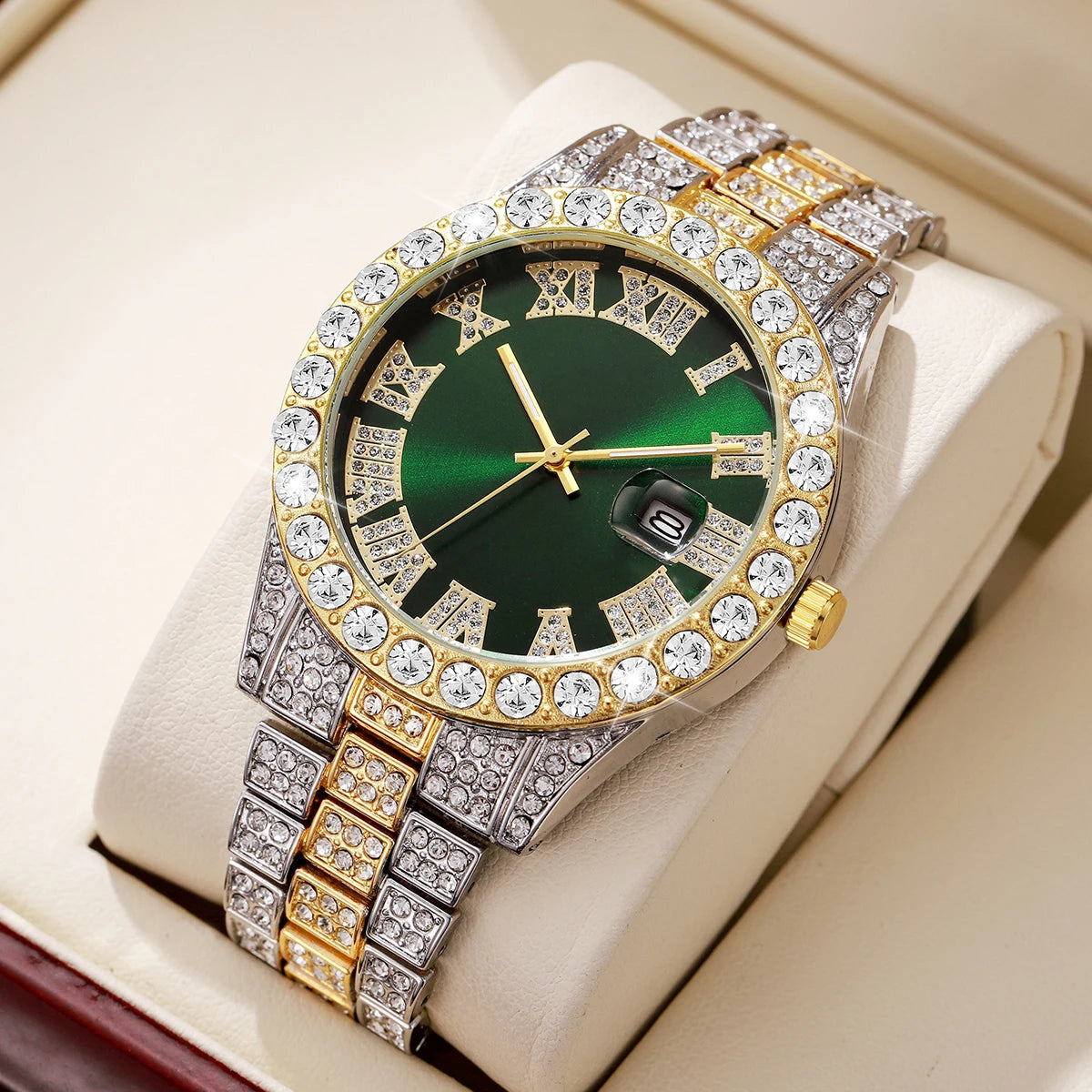Diamond Style Stainless-Steel Watch