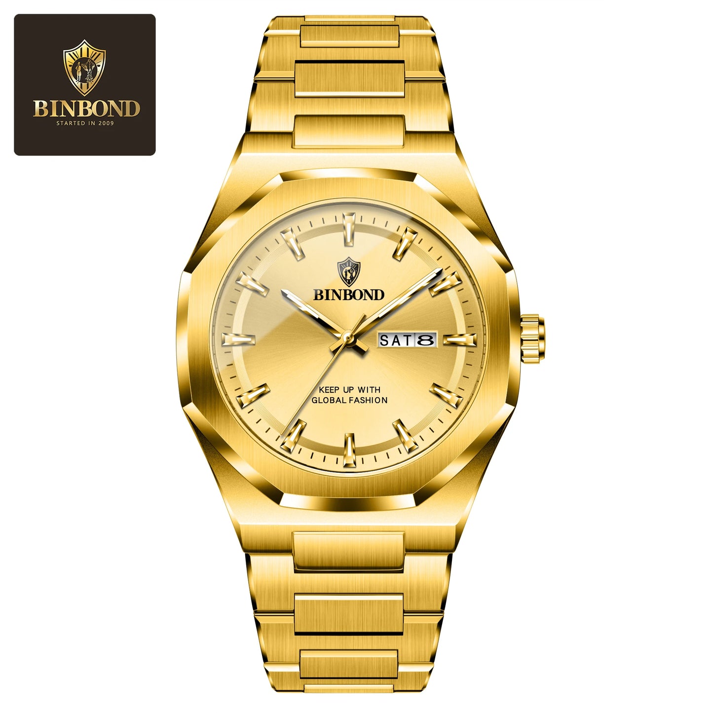 860 Luxury Stainless Steel Quartz Watch