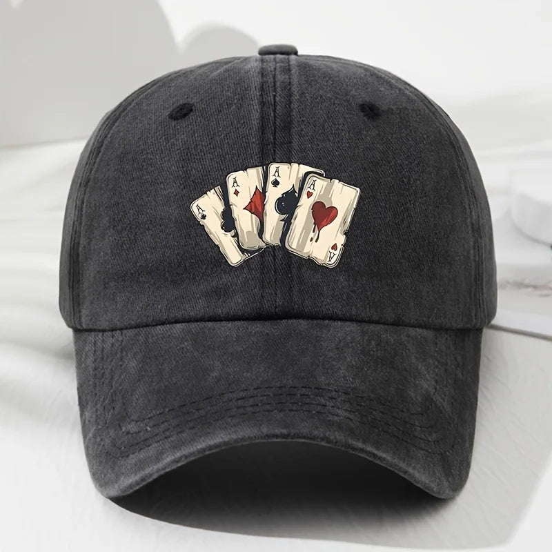 Retro Poker Printed Cap