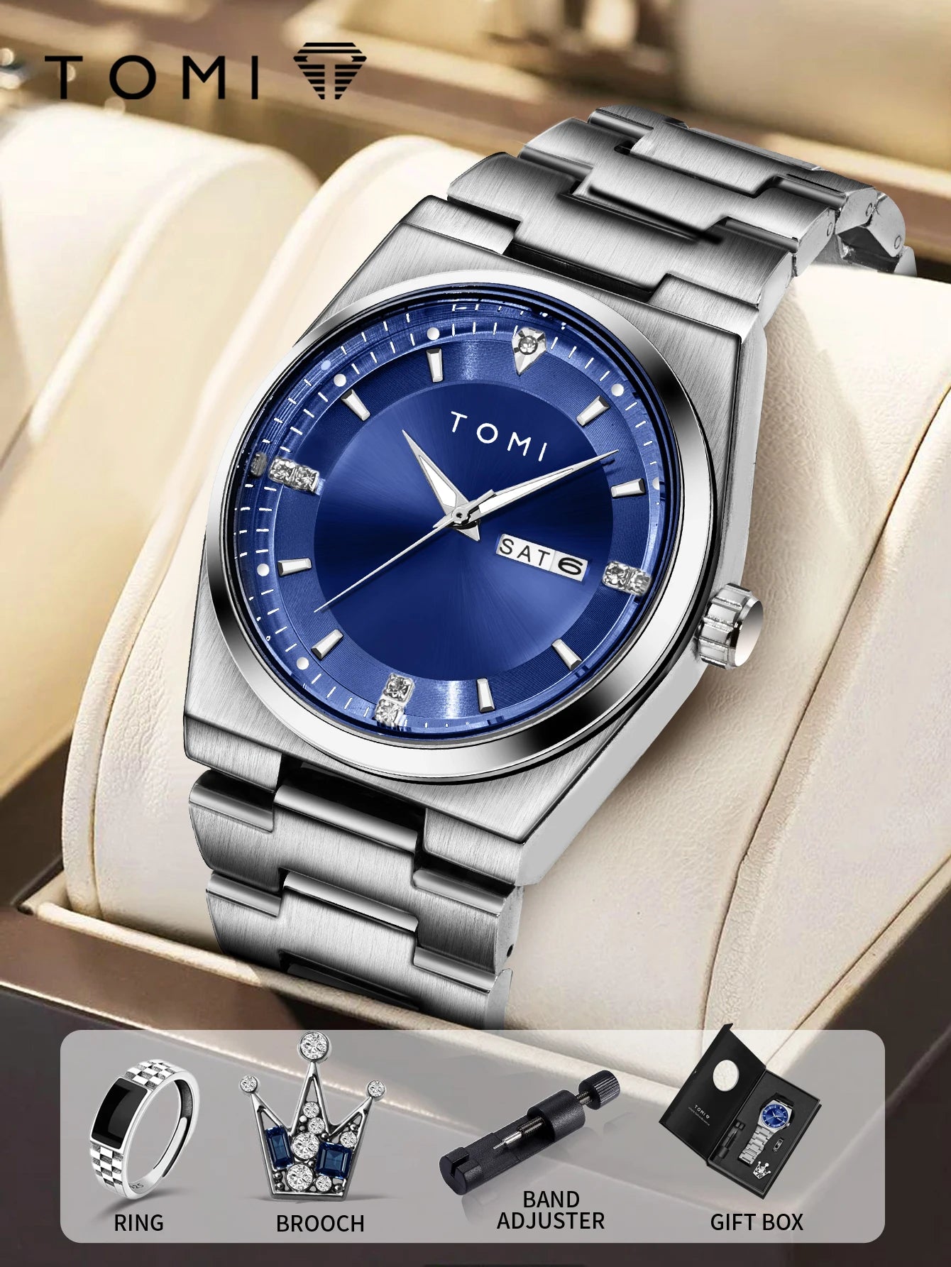 TOMI Business Quartz Watch