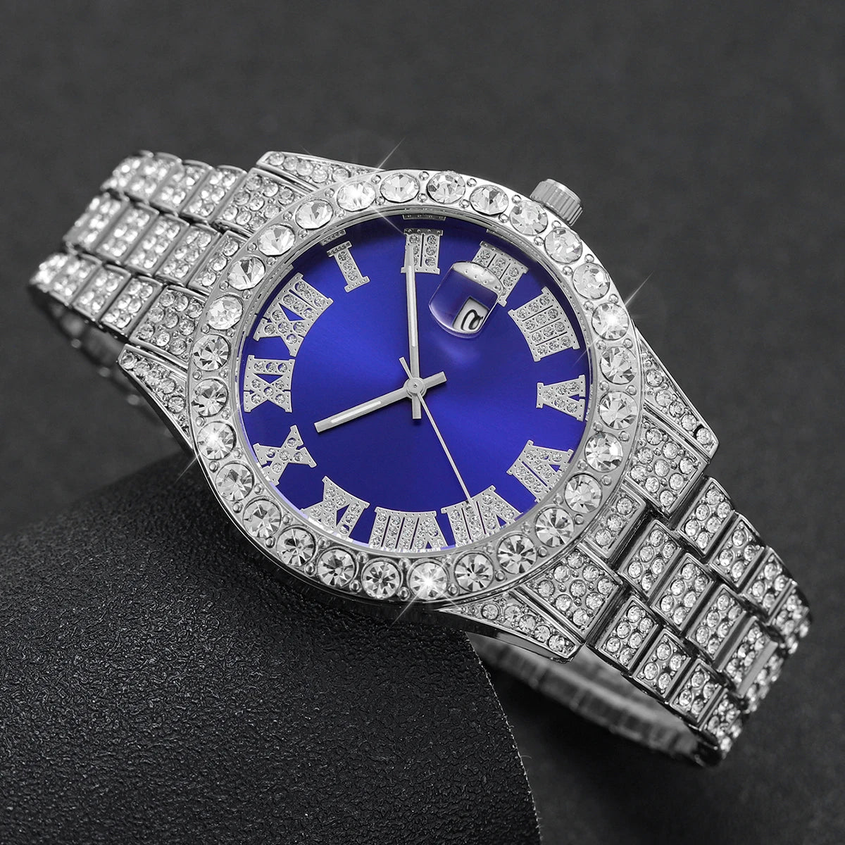 Diamond Style Stainless-Steel Watch