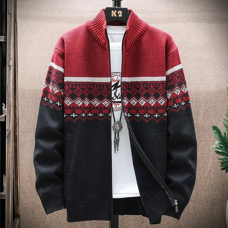 Zipper Knit Cardigan