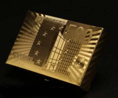 Gold Black Foil Waterproof Poker Cards