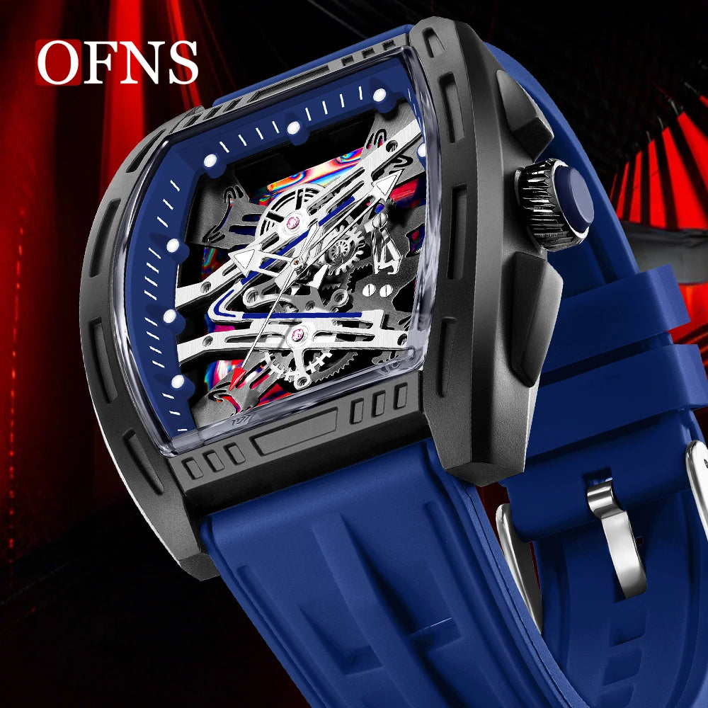 Tonneau Colorful Dial Quartz Watch