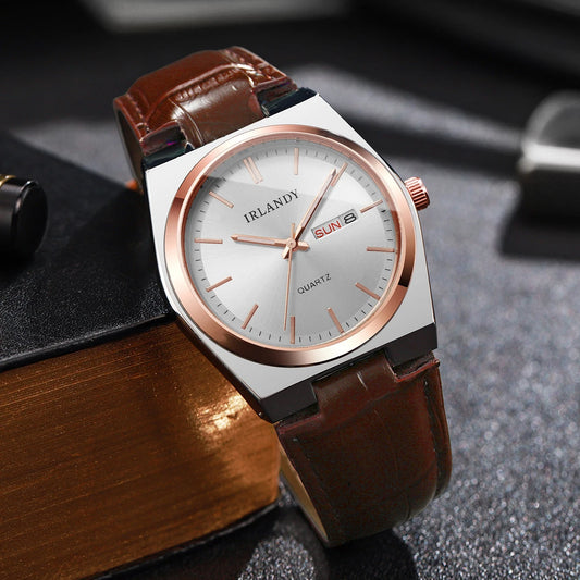 Leather Strap Wristwatch Relog Hombre