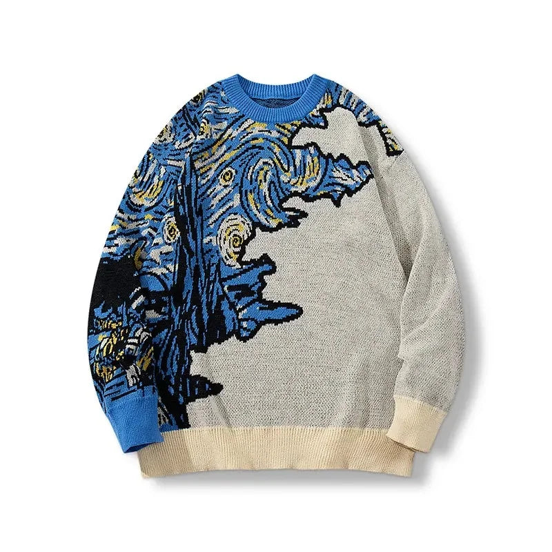 Color Block Streetwear Sweater