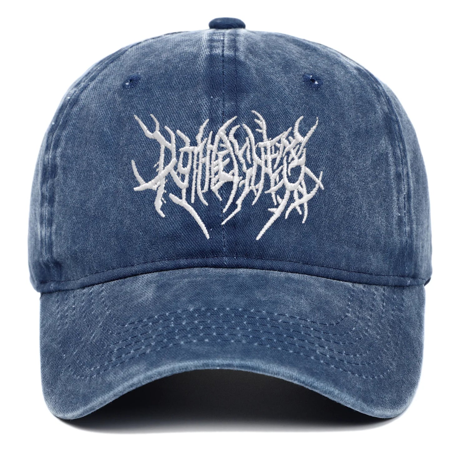 Rock-Style Embroidered Baseball Cap