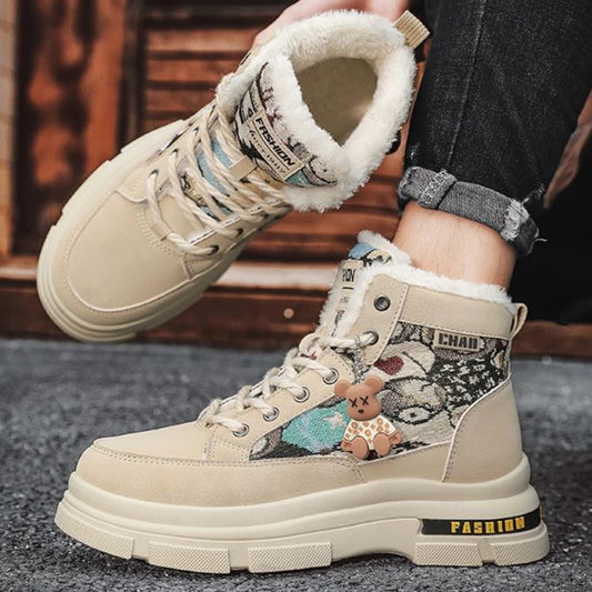 High-Top Leather Boots